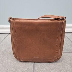 Matt & Nat Vintage Mara Crossbody Bag Brown Vegan Leather Adjustable Strap